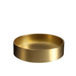 Minimalistyczny świecznik na świecę walec Light Maxi, mosiężny - Uyuni