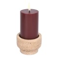 Świecznik z trawertynu na tealight i świecę walec - Uyuni