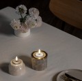 Świecznik z alabastru na tealight i świecę walec - Uyuni