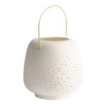 Ceramiczna latarnia z porcelany 20x20 cm - Uyuni