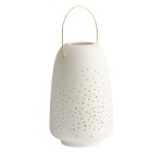 Ceramiczna latarnia z porcelany 15,5x24 cm - Uyuni