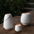 Ceramiczna latarnia z porcelany 15,5x24 cm - Uyuni