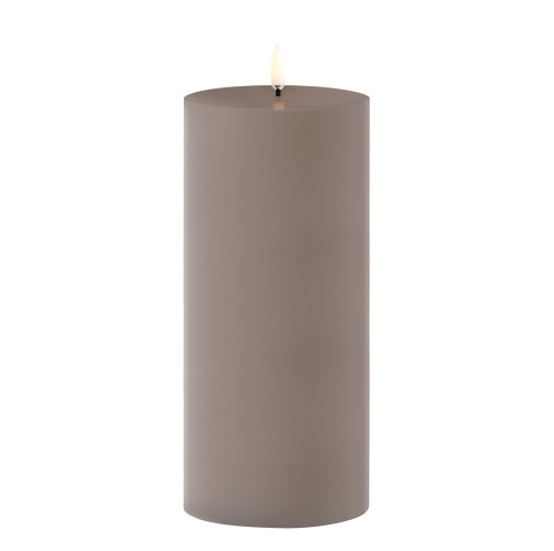 Świeca walec Outdoor LED z ruchomym płomieniem 8,4x20 cm , Sandstone - Uyuni
