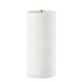 Świeca walec Outdoor zewnętrzna LED z ruchomym płomieniem 8,4x20 cm, biała - Uyuni