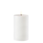 Świeca walec Outdoor zewnętrzna LED z ruchomym płomieniem 8,4x15 cm, biała - Uyuni