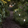 Świeca walec Outdoor zewnętrzna LED z ruchomym płomieniem 8,4x10 cm, biała - Uyuni