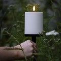 Świeca walec Outdoor zewnętrzna LED z ruchomym płomieniem 8,4x15 cm, biała - Uyuni