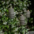 Świeca walec Outdoor LED z ruchomym płomieniem 8,4x20 cm , Sandstone - Uyuni