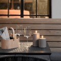 Świeca walec Outdoor LED z ruchomym płomieniem 8,4x20 cm , Sandstone - Uyuni