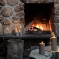 Świeca walec Outdoor LED z ruchomym płomieniem 8,4x20 cm , Sandstone - Uyuni