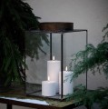 Świeca walec Outdoor zewnętrzna LED z ruchomym płomieniem 8,4x15 cm, biała - Uyuni