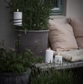 Świeca walec Outdoor zewnętrzna LED z ruchomym płomieniem 8,4x15 cm, biała - Uyuni