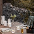 Świeca walec Outdoor zewnętrzna LED z ruchomym płomieniem 8,4x20 cm, biała - Uyuni