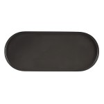 Owalna podstawka pod świece Grenada 24 x 10 cm, Charcoal - Moods and More