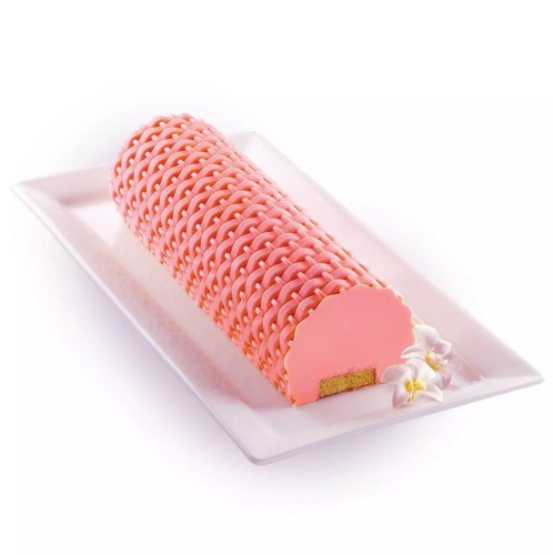 Mata do tortu musowego Magic Buche 3D, silikonowa - Silikomart