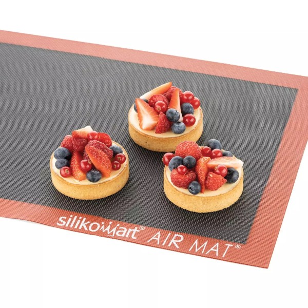 Mata silikonowa z mikroperforacją do pieczenia chleba pizzy ciastek 40x30 cm Air Mat - Silikomart