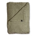 Narzuta na łóżko 260x260 z bawełny organicznej Dani, Sage - Himla