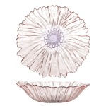 Duża misa szklana różowa Mariko - Bloomingville