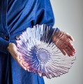 Duża misa szklana różowa Mariko - Bloomingville