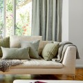 Lniana poszewka dekoracyjna 60x60 Sunshine Sage zielona - Himla