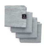 Lniane serwetki materiałowe na stół 45x45 Sunshine Heavenly, 4-pak - Himla