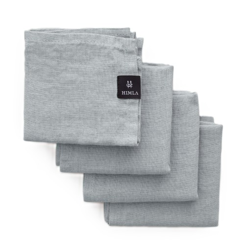 Lniane serwetki materiałowe na stół 45x45 Sunshine Heavenly, 4-pak - Himla