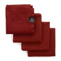 Lniane serwetki materiałowe na stół 45x45 Sunshine Lingonberry, 4-pak - Himla