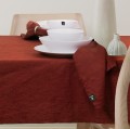 Lniane serwetki materiałowe na stół 45x45 Sunshine Lingonberry, 4-pak - Himla