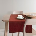 Lniany bieżnik na stół 50x145 Sunshine Lingonberry - Himla