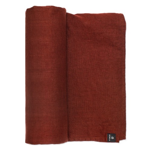 Lniany obrus na stół 145x330 Sunshine Lingonberry - Himla
