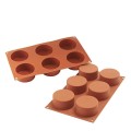 Forma silikonowa do monoporcji Cylinders Ø7 cm - Silikomart