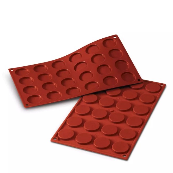 Forma silikonowa do dekoracji i ciasteczek florentynki Fiorentine Ø3,5 cm - Silikomart