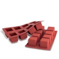 Forma silikonowa do monoporcji kwadratowych Cube - Silikomart