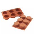 Forma silikonowa do monoporcji Cylinders Ø7 x 4,5 cm - Silikomart