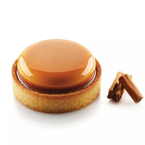 Foremka do mini tart silikonowa z ringami Kit Tarte Ring Round Ø8 cm, zestaw - Silikomart