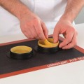 Foremka do mini tart silikonowa z ringami Kit Tarte Ring Round Ø8 cm, zestaw - Silikomart