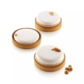 Foremka do mini tart silikonowa z ringami Kit Tarte Ring Round Ø10 cm, zestaw - Silikomart