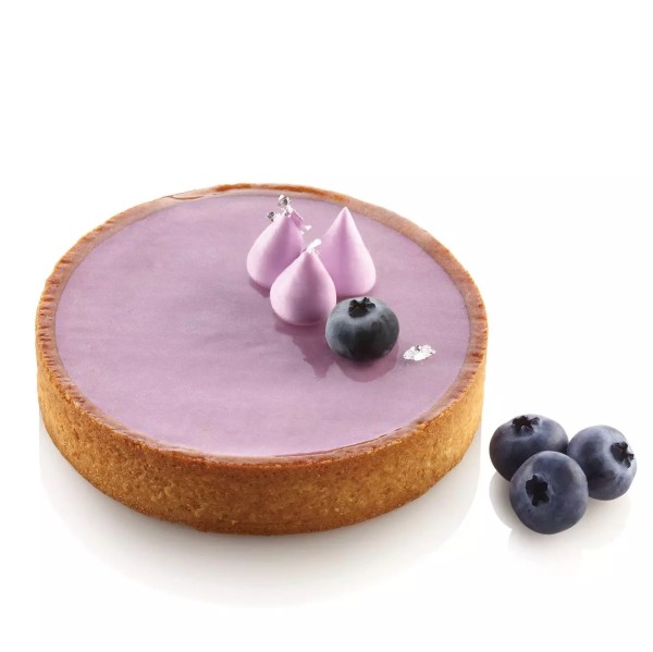 Rant cukierniczy do mini tart Tarte Ring Round Ø10 cm, zestaw - Silikomart
