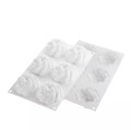 Forma do mini tart z kwiatową kopułą Kit Tarte Ring Fleur Ø8 cm, zestaw - Silikomart