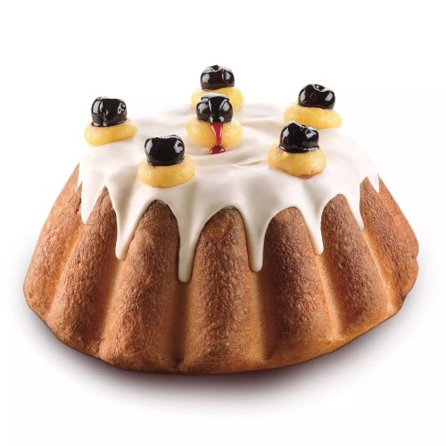 Forma do ciasta drożdżowego i brioche Ø22 cm z silikonu platinum - Silikomart
