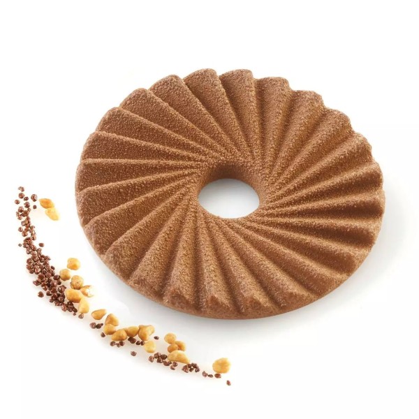 Forma silikonowa do topów na monoporcje i mini tarty Plissé Ø7,5 cm - Silikomart