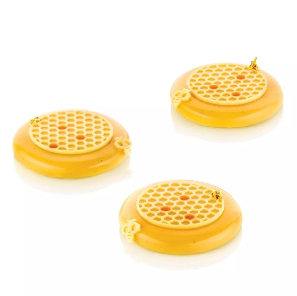 Forma silikonowa do topów na monoporcje i mini tarty Alvéolé Ø7,5 cm - Silikomart