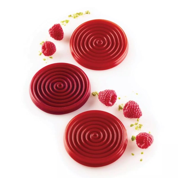Forma silikonowa do topów na monoporcje i mini tarty Tourbillon Ø7,5 cm - Silikomart