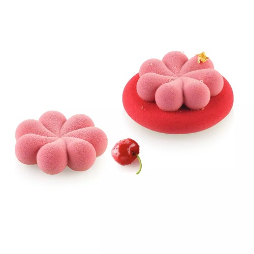 Silikonowa forma do dekoracji monoporcji Blossom Ø6,7 cm - Silikomart