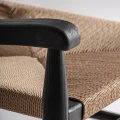 Fotel pleciony z drewnianą ramą Dalvik - Vical