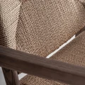 Fotel pleciony z drewnianą ramą Driedorf - Vical