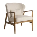 Mały fotel do salonu i sypialni Tarres, beżowy - Vical