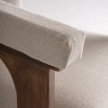 Designerski fotel z drewnianą ramą Racuod - Vical
