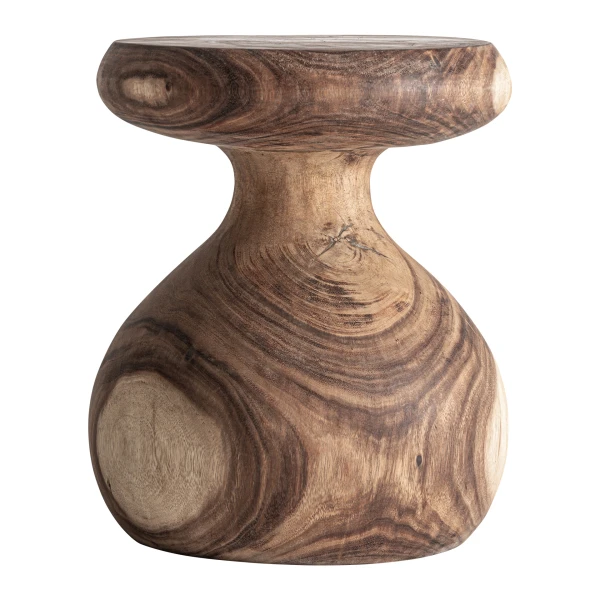 Mały stolik drewniany Bezaha, z litego drewna suar - Vical