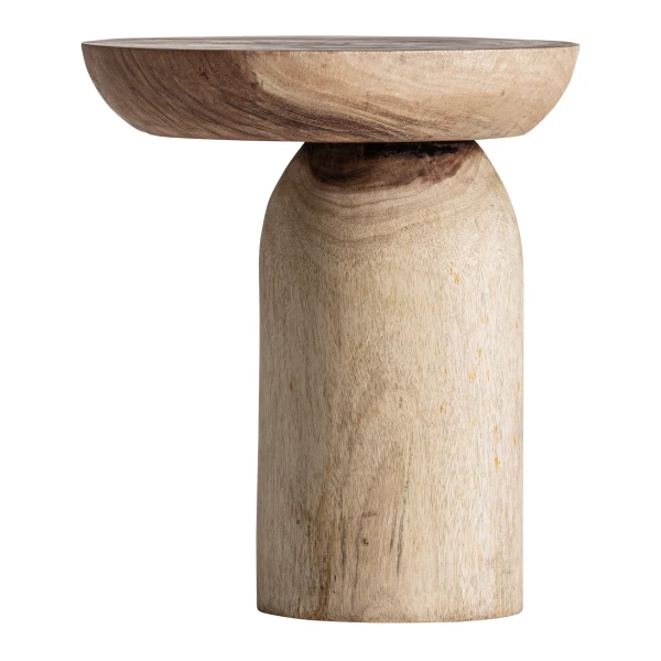 Stolik drewniany mały Kalandi, z litego drewna suar - Vical